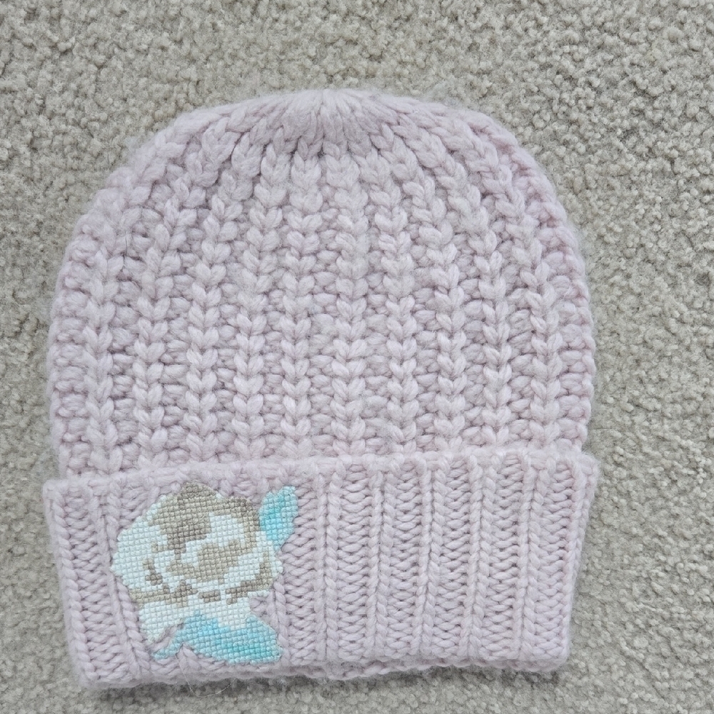 Free People Everything Rosie Beanie Pale Pink
